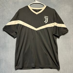 Juventus Jersey Shirt Soccer V Neck Mens Medium Performance Athletic Gym Workout